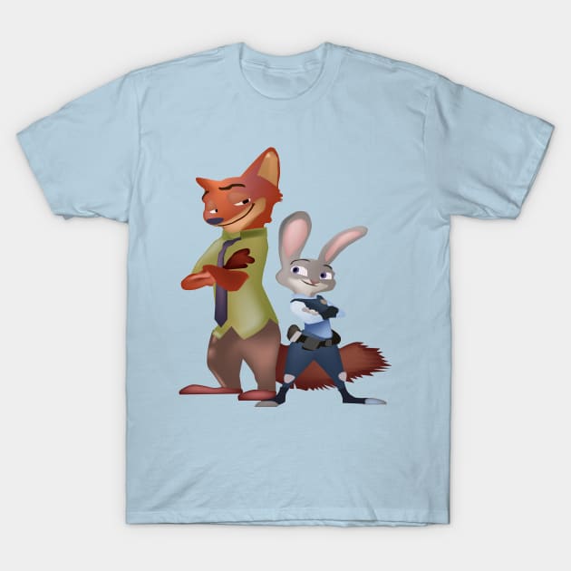 dumb bunny sly fox T-Shirt by Kaczmania